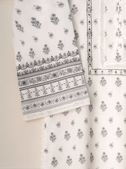 2 Piece - Embroidered Printed Cambric Shirt S111208