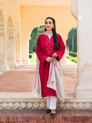 2 Piece - Pure Embroidered Cambric Suit S110109