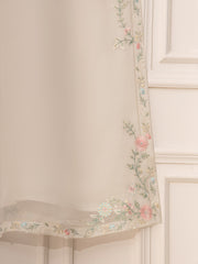3 Piece - Pure Organza Embroidered Suit S111248