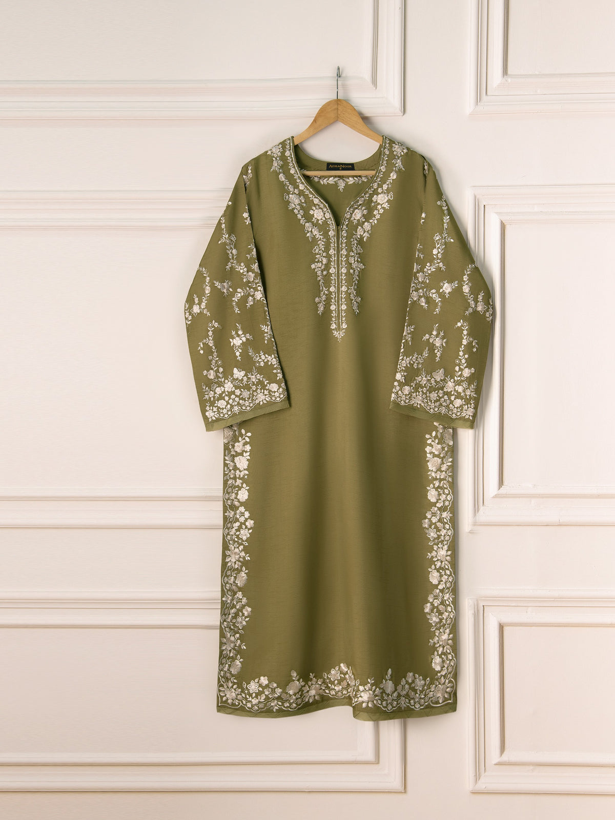 2 Piece- Pure Korean Silk Embroidered Suit S111006
