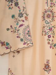 3 Piece- Pure Khaddi Silk Embroidered Suit S111508