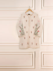 2 Piece - Pure Cotton Net Embroidered Suit S111515