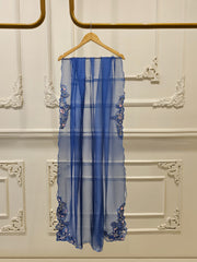 3 Piece - Pure Organza Embroidered Suit S111652