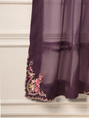 3 Piece- Embroidered Velvet Suit S110833