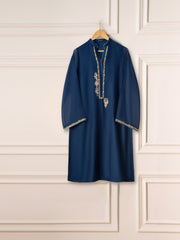 3 Piece- Pure Cotton Net Embroidered Suit S110928