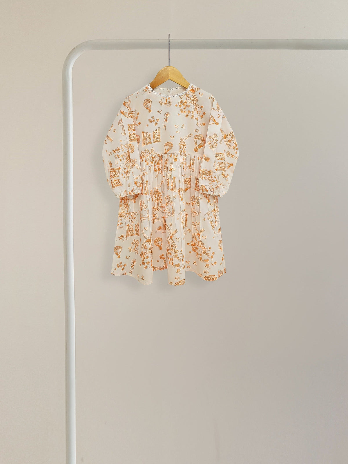 (Kids) Printed Cambric Frock KD-0037