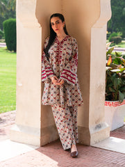 2 Piece - Pure Printed Cambric Frock S110039