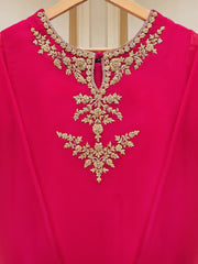 2 Piece - Embroidered Chiffon Suit S110062