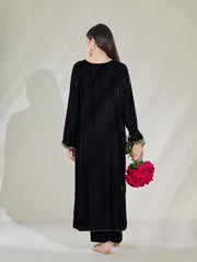 Embroidered Velvet Shirt S110365
