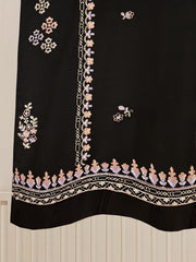 3 Piece - Pure Raw Silk Embroidered Suit S109636