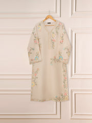 3 Piece - Pure Organza Embroidered Suit S111248