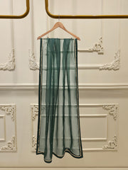 3 Piece - Pure Organza Embroidered Suit S111654