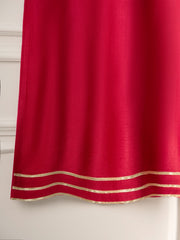 3 Piece - Pure Cotton Net Embroidered Suit S110684