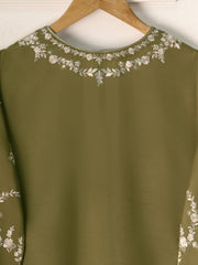 2 Piece- Pure Korean Silk Embroidered Suit S111006