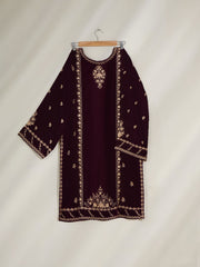 2 Piece- Embroidered Velvet Suit S110393