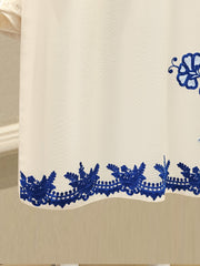 3 Piece - Pure Embroidered Cotton Net Suit S111886