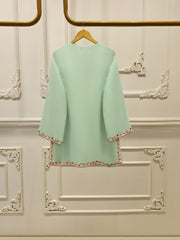 2 Piece - Pure Embroidered Cotton Net Suit S111903