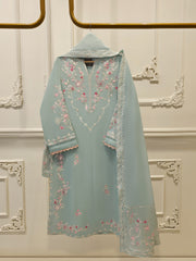 2 Piece - Embroidered Kora Cotton Silk Suit S111911