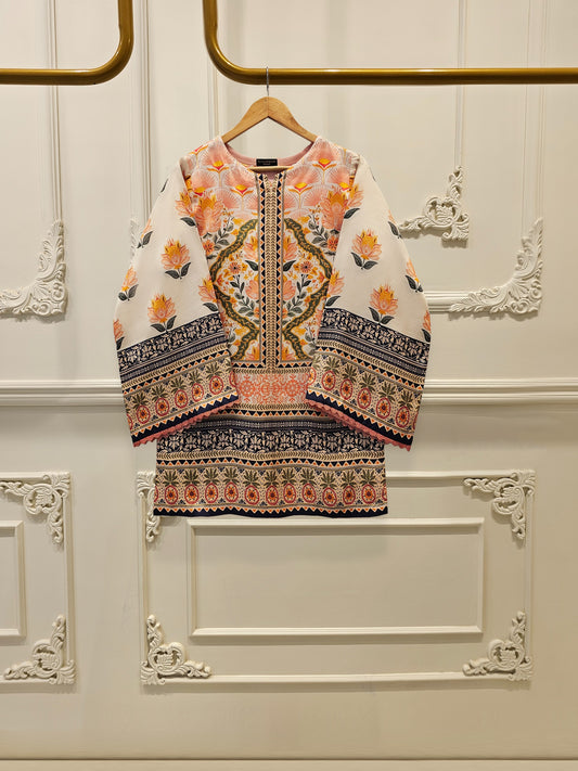 2 Piece- Printed Silk Co-ord Set S111946