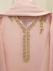 3 Piece - Pure Organza Embroidered Suit S111944