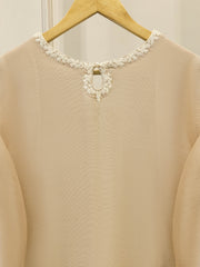 2 Piece - Pure Embroidered Cotton Net Suit S111999