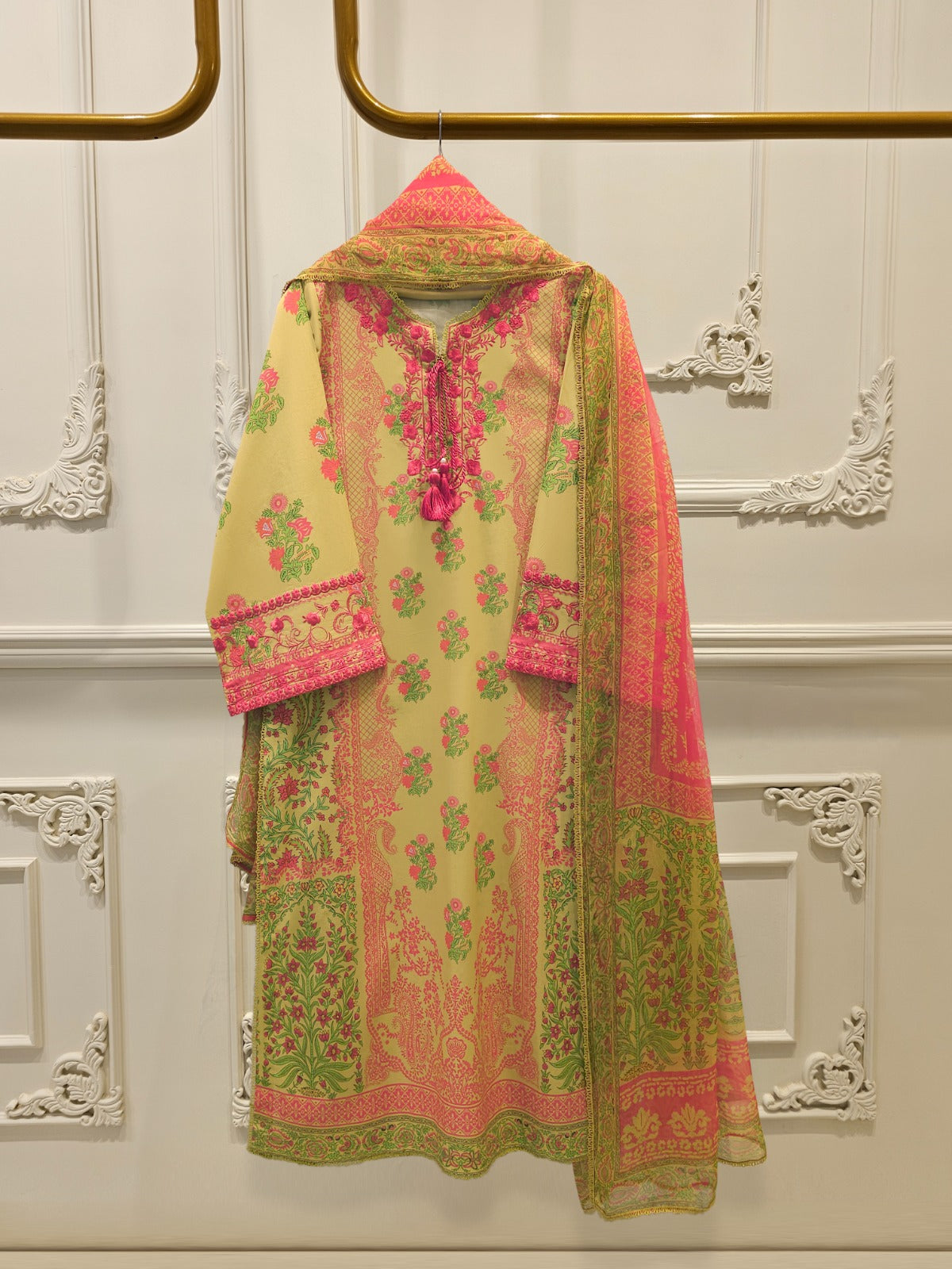 2 Piece - Digital Printed Embroidered Lawn Suit S112085