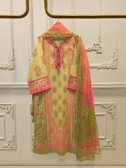 2 Piece - Digital Printed Embroidered Lawn Suit S112085