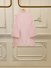 3 Piece- Pure Korean Silk Embroidered Suit S112076