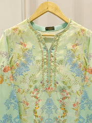 2 Piece - Pure Embroidered Charmeuse Silk Suit S112104
