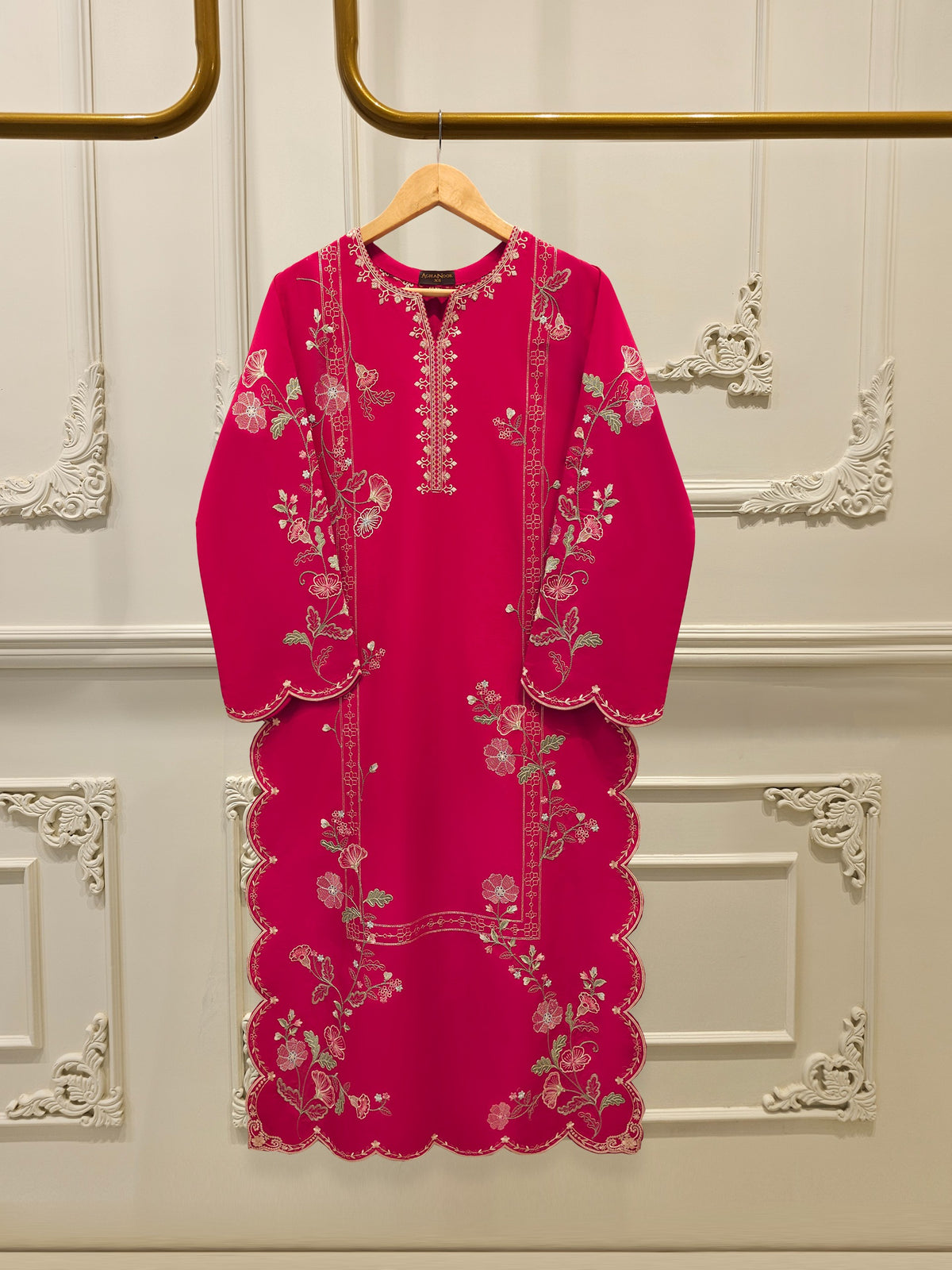 2 Piece - Embroidered Cambric Suit S112324