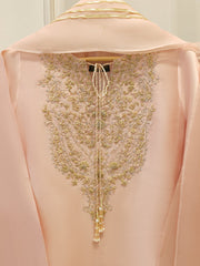 3 Piece-  Pure Embroidered Sheesha Silk Suit S112380