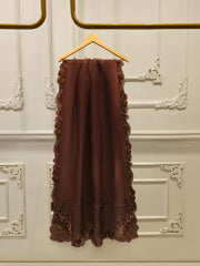 3 Piece-  Pure Embroidered Sheesha Silk Suit S112969
