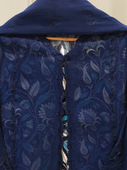 3 Piece - Pure Embroidered Cotton Net Suit S113022