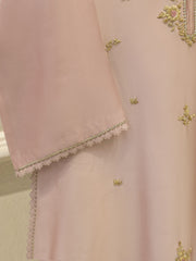 Pure Embroidered Sheesha Silk Shirt S113021