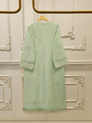 3 Piece- Pure Sheesha Silk Embroidered Suit S113037