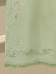 3 Piece- Pure Sheesha Silk Embroidered Suit S113037