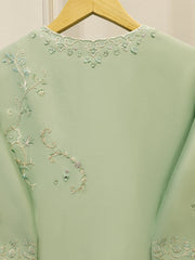 3 Piece- Pure Sheesha Silk Embroidered Suit S113037