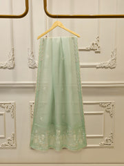 3 Piece- Pure Sheesha Silk Embroidered Suit S113037