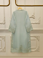 3 Piece - Pure Organza Embroidered Suit S113040