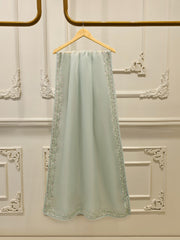 3 Piece - Pure Organza Embroidered Suit S113040