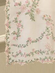 3 Piece- Pure Sheesha Silk Embroidered Suit S113042