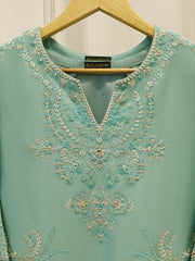 2 Piece-  Pure Embroidered Sheesha Silk Suit S113047