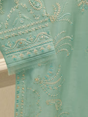 2 Piece-  Pure Embroidered Sheesha Silk Suit S113047