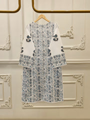 2 Piece - Hand Block Printed Kora Cotton Suit  S113050