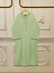 2 Piece - Embroidered Cambric Suit  S113045
