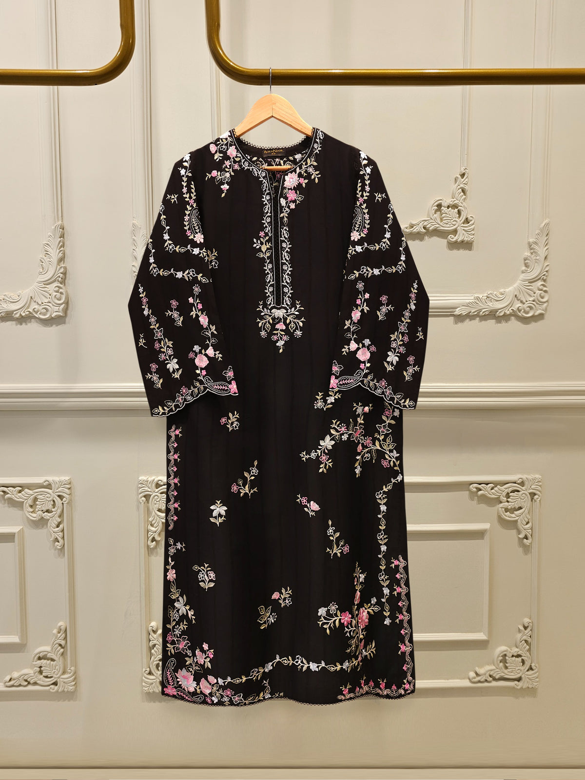 2 Piece - Embroidered Jacquard Suit  S113060