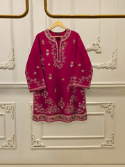 2 Piece-  Pure Embroidered Sheesha Silk Suit S113058