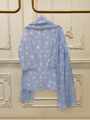 3 Piece - Digital Printed Cambric Suit S113061