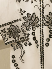 2 Piece - Pure Embroidered Cotton Net Suit S113127