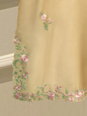 Pure Embroidered Sheesha Silk Shirt S113133